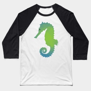 Seahorse Low Poly Baseball T-Shirt